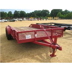 78" X 16' T/A TAG TRAILER, S/N RAMPS, P215/75R15 TIRES