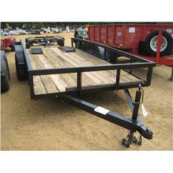 7' X 16' T/A TAG TRAILER, S/N , ST205/75R15 TIRES, RAMPS