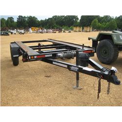 2003 75" X 14' CREEK HILL WELDING T/A TRAILER, S/N 1C9FS14223C627219, HYD TILT, WINCH, ELEC BRAKE