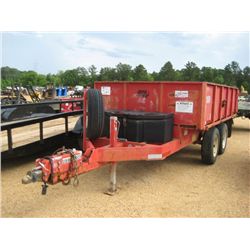 6' X 10' MOBILE T/A HYD DUMP TRAILER, S/N 24" SIDE, TAILGATE, ST205/75R14 TIRES, ELECT BRAKE
