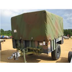 S/A CARGO TRAILER M1101, S/N 04788, 7' X 7' W/CANVAS TOP