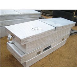 1 LOT (2) ABOVE BED ALUMINUM TOOL BOX