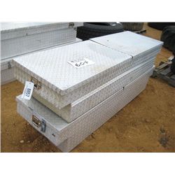 1 LOT (2) ABOVE BED ALUMINUM TOOL BOX