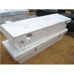 1 LOT (2) ABOVE BED ALUMINUM TOOL BOX