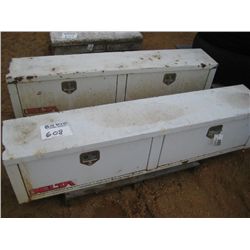 1 LOT (2) DELTA FLOOR MTD TOOL BOX