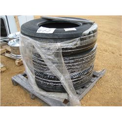 1 LOT (3) 275/80R22.5 TIRES
