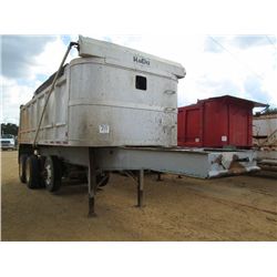 2000 HARDEE 26' TRI-AXLE DUMP TRAILER, S/N 1H9ACD626Y4127718, 11R22.5 TIRES
