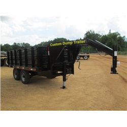 READING 7' X 12' T/A HYD DUMP TRAILER, S/N 216882, 225/75R16 TIRES
