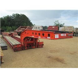 2005 FONTAINE TL55FLD TRI-AXLE DETACH TRAILER, S/N 4LFE523065327356, 25' LOAD DECK, 12' REAR DECK, 2