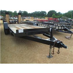 7' X 18' T/A TAG TRAILER, 2' DOVETAIL, FLIP UP RAMP, ST235/80R16 TIRES