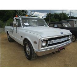 1969 CHEVROLET GST /20 WRECKER, S/N CE249A828250, GAS ENG, A /T, WRECKER BODY W/WINCH, TOOL BOX