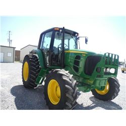 JOHN DEERE 7130 4X4 FARM TRACTOR, S/N L07130B628649 (10 YR) 97 HP, 3 PTH, PTO, 3 HYD REMOTES, ECAB w