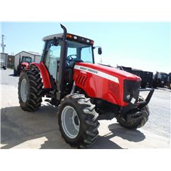 MASSEY FERGUSON 5465 4X4 FARM TRACTOR, S/N T158051 (08 YR) 100 HP, DYNA 4 TRANS, 3 PTH, PTO, 3 HYD R