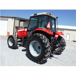 MASSEY FERGUSON 5465 4X4 FARM TRACTOR, S/N T158021 (08 YR) 100 HP, DYNA 4 TRANS, 3 PTH, PTO, 3 HYD R