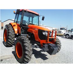 KUBOTA M108S 4X4 FARM TRACTOR, S/N 71011 (10 YR) 108 HP, 3 PTH, PTO, 3 HYD REMOTES, 16 SPD, ECAB w/A