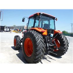 KUBOTA M108S 4X4 FARM TRACTOR, S/N 70404 (10 YR) 108 HP, 3 PTH, PTO, 3 HYD REMOTES, 16 SPD, ECAB w/A
