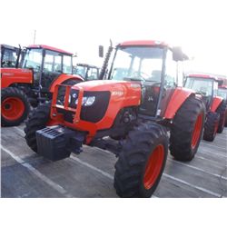 KUBOTA M108S 4X4 FARM TRACTOR, S/N 70413 (10 YR) 108 HP, 3 PTH, PTO, 3 HYD REMOTES, 16 SPD, ECAB w/A