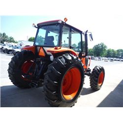 KUBOTA M108S 4X4 FARM TRACTOR, S/N 70927 (10 YR) 108 HP, 3 PTH, PTO, 3 HYD REMOTES, 16 SPD, ECAB w/A