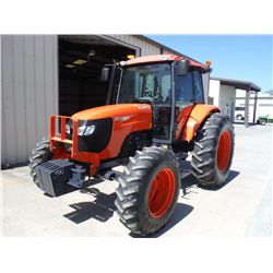 KKUBOTA M108S 4X4 FARM TRACTOR, S/N 70435 (10 YR) 108 HP, 3 PTH, PTO, 3 HYD REMOTES, 16 SPD, ECAB w/