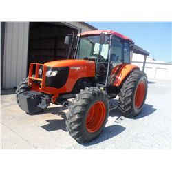 KUBOTA M108S 4X4 FARM TRACTOR, S/N 70575 (10 YR) 108 HP, 3 PTH, PTO, 3 HYD REMOTES, 16 SPD, ECAB w/A