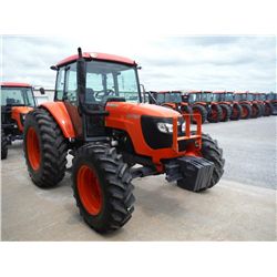 KUBOTA M108S 4X4 FARM TRACTOR, S/N 70500 (10 YR) 108 HP, 3 PTH, PTO, 3 HYD REMOTES, 16 SPD, ECAB w/A