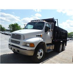 2005 STERLING M8500 ACTERRA T/A DUMP TRUCK, S/N 2FZHCHDC75AU56847 , 7.2L CAT DIESEL, A/T, 40K REARS,
