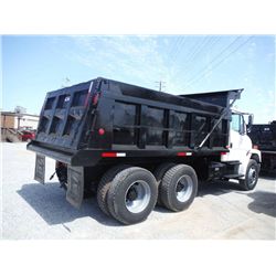 2000 FREIGHTLINER FL80 T/A DUMP TRUCK, S/N 1FVXJJBB9YHF70597, 7.2L CAT DIESEL, A/T, 40K REARS, 12K F