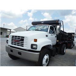 2001 GMC C8500 S/A DUMP TRUCK, S/N 1GDP7H1C21J503988 , 7.2L CAT DIESEL, A/T, 23K REAR, 12K FRONT, AI
