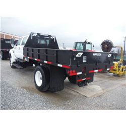 2007 FORD F750XL CREW CAB S/A FLATBED DUMP, S/N 3FRWW75Z07V509101, 6.0L INTERNATIONAL DIESEL , A/T, 