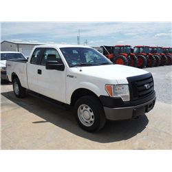 2012 FORD F150XL EXTENDED CAB 4X4 PICKUP TRUCK, S/N 1FTEX1EMXCFB57278 , V6 GAS, A/T, ODOMETER READIN