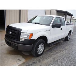 2012 FORD F150XL EXTENDED CAB 4X4 PICKUP TRUCK, S/N 1FTEX1EM5CFB57284 , V6 GAS, A/T, ODOMETER READIN