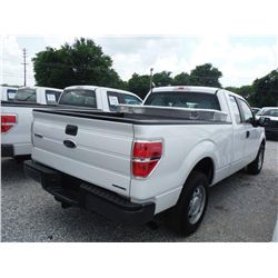 2012 FORD F150XL EXTENDED CAB PICKUP TRUCK, S/N 1FTEX1CM2CFB36749 , V6 GAS , A/T, ODOMETER READING 5