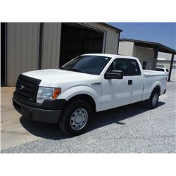 2012 FORD F150XL EXTENDED CAB PICKUP TRUCK, S/N 1FTEX1CM2CFB27078 , V6 GAS, A/T, BED COVER, BED SLID