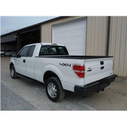 2011 FORD F150XL EXTENDED CAB 4X4 PICKUP TRUCK, S/N 1FTEX1EM7BFB46866, V6 GAS, A/T, ODOMETER READING