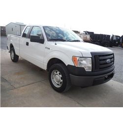 2011 FORD F150XL EXTENDED CAB PICKUP TRUCK, S/N 1FTEX1CM5BFC07148, V6 GAS, A/T, ODOMETER READING 46,