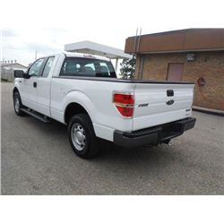 2011 FORD F150XL EXTENDED CAB PICKUP TRUCK, S/N 1FTEX1CM7BFB05396, V6 GAS, A/T, ODOMETER READING 49,