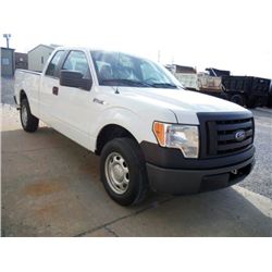 2011 FORD F150XL EXTENDED CAB PICKUP TRUCK, S/N 1FTEX1CM3BFC07147, V6 GAS, A/T, ODOMETER REASDING 51