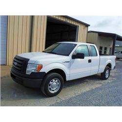 2011 FORD F150XL EXTENDED CAB PICKUP TRUCK, S/N 1FTEX1CM6BFB46876, V6 GAS, A/T, ODOMETER READING 51,