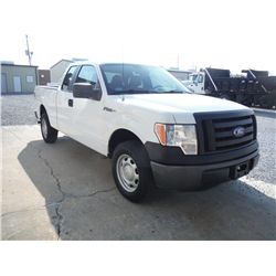 2011 FORD F150XL EXTENDED CAB PICKUP TRUCK, S/N 1FTEX1CM4BFB17845, V6 GAS, A/T, ODOMETER READING 54,