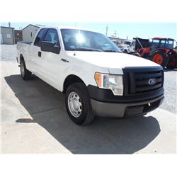 2011 FORD F150XL EXTENDED CAB PICKUP TRUCK, S/N 1FTEX1CMXBFB46895, V6 GAS, A/T, ODOMETER READING 57,