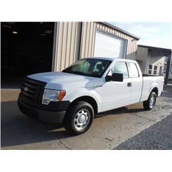 2010 FORD F150XL EXTENDED CAB PICKUP TRUCK, S/N 1FTFX1CVOAKB68309, V8 GAS, A/T, ODOMETER READING 44,