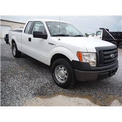 2010 FORD F150XL EXTENDED CAB PICKUP TRUCK, S/N 1FTFX1CV6AFC63336, V8 GAS, A/T, ODOMETER READING 52,