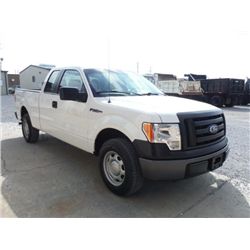 2010 FORD F150XL EXTENDED CAB PICKUP TRUCK, S/N 1FTFX1CV5AFC63330, V8 GAS, A/T, ODOMETER READING 61,