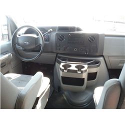 2011 FORD E350XL ECONOLINE 12 PASSENGER VAN, S/N 1FBNE3BL1BDA85351, V8 GAS, A/T, ODOMETER READING 70