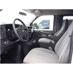 2009 CHEVROLET EXPRESS 12 PASSENGER VAN, S/N 1GAGG25K091150500, V8 GAS, A/T, ODOMETER READING 65,566