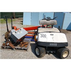 MISC PALLET JACKS, GOLF CART, JIB BOOM