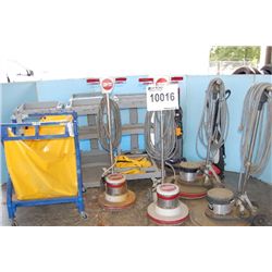 MISC JANITORIAL CARTS, VACUUMS, FLOOR BUFFERS