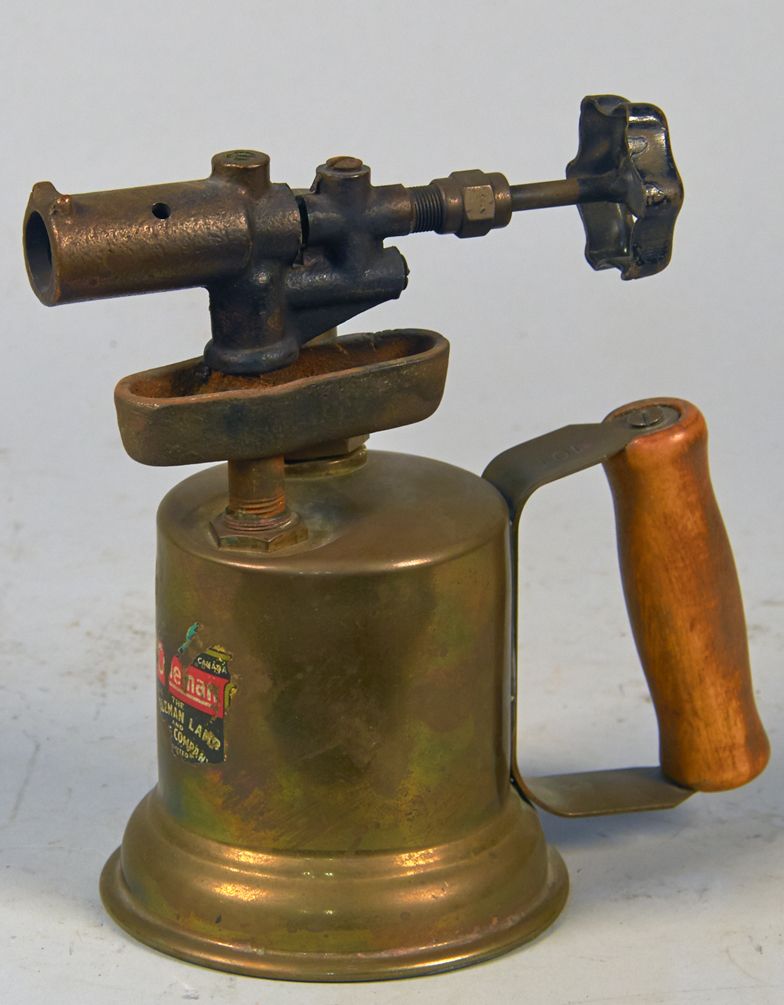 Early Coleman HandHeld Brass Blow Torch Model 101