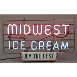 "Midwest Ice Cream" Neon Sign