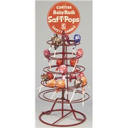 "Curtiss Baby Ruth Saf-T-Pops" Metal Wire Rotating
